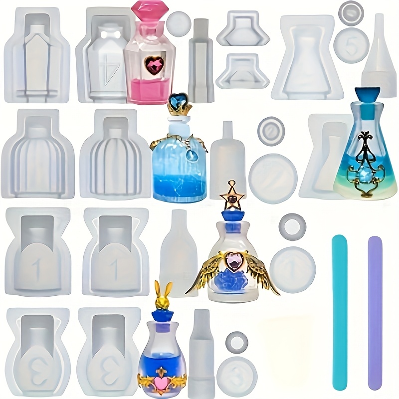 Resin Jewelry Kit - Un set di 5 stampi in